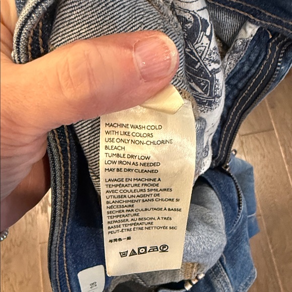 Pilcro Relaxed Fit Blue Boyfriend Jeans - Picture 6 of 9